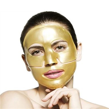 Кристаллическая коллагеновая маска для лица с золотой пудрой